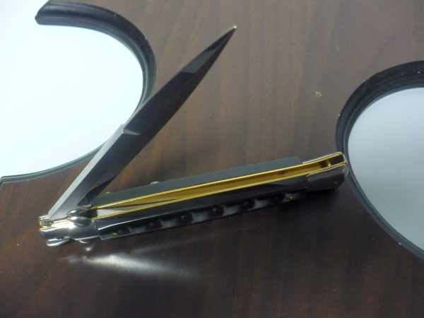 Frank Beltrame italian stiletto - 28 cm imitazione di corno di bufalo - baionetta -modello FB 28/81B