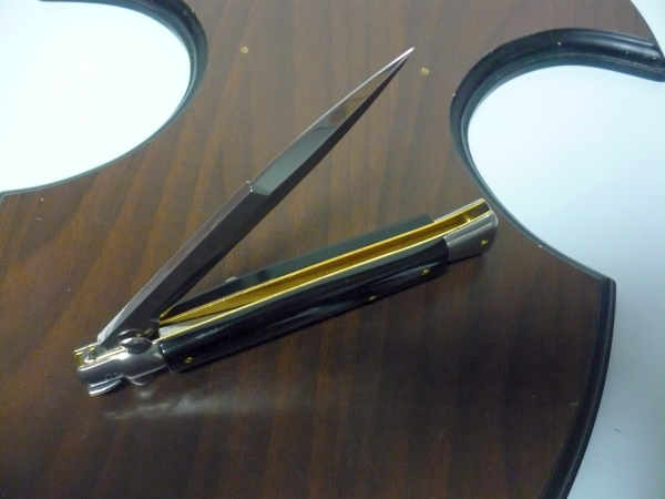 Frank Beltrame italian stiletto -28 cm imitazione di corno di bufalo - baionetta -modello FB 28/81B - 1