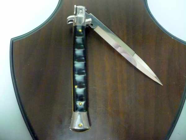 Frank Beltrame italian stiletto - 28 cm imitazione di corno di bufalo - baionetta -modello FB 28/81B