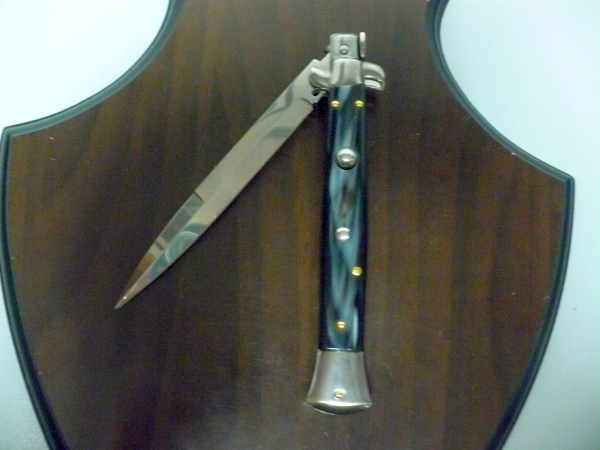 Frank Beltrame italian stiletto -28 cm imitazione di corno di bufalo - baionetta -modello FB 28/81B - 1