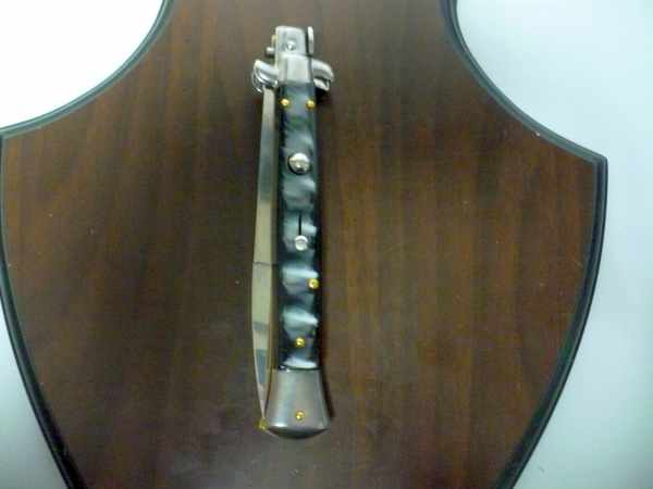 Frank Beltrame italian stiletto - 28 cm imitazione di corno di bufalo - baionetta -modello FB 28/81B