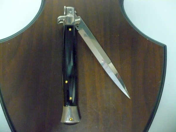 Frank Beltrame italian stiletto -28 cm imitazione di corno di bufalo - baionetta -modello FB 28/81B - 1