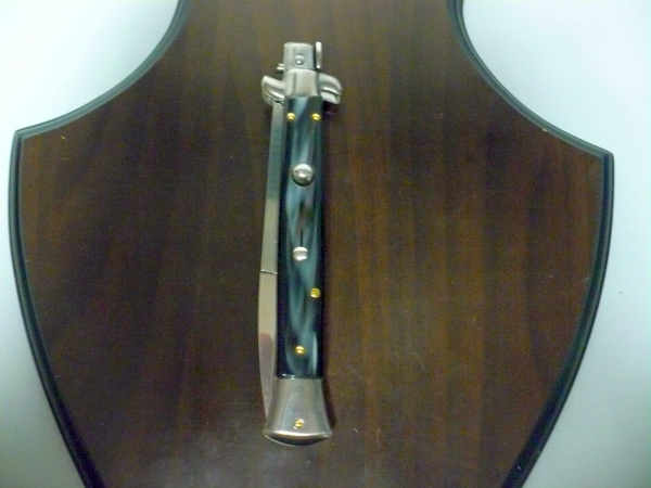 Frank Beltrame italian stiletto -28 cm imitazione di corno di bufalo - baionetta -modello FB 28/81B - 1