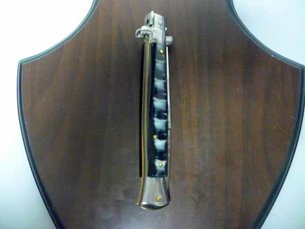 Frank Beltrame italian stiletto - 28 cm imitazione di corno di bufalo - baionetta -modello FB 28/81B