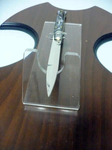 Frank Beltrame italian stiletto -28 cm imitazione di corno di bufalo - baionetta -modello FB 28/81B - 1