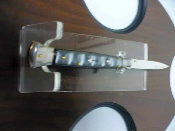 Frank Beltrame italian stiletto - 28 cm imitazione di corno di bufalo - baionetta -modello FB 28/81B