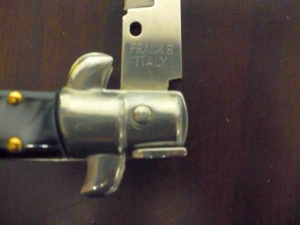 Frank Beltrame italian stiletto - 28 cm imitazione di corno di bufalo - baionetta -modello FB 28/81B