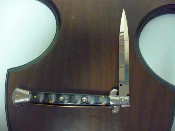 Frank Beltrame italian stiletto - 28 cm imitazione di corno di bufalo - baionetta -modello FB 28/81B