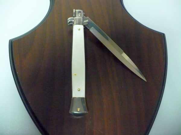 Frank Beltrame italian stiletto - 28 cm imitazione di madreperla - lama baionetta-modello FB 28/36B
