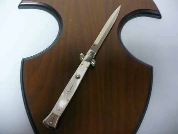 Frank Beltrame italian stiletto - 28 cm imitazione di madreperla - lama baionetta-modello FB 28/36B