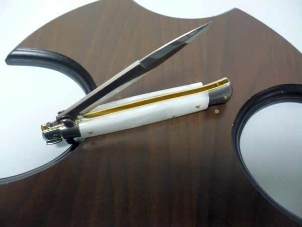 Frank Beltrame italian stiletto - 28 cm imitazione di madreperla - lama baionetta-modello FB 28/36B