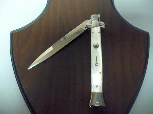 Frank Beltrame italian stiletto - 28 cm imitazione di madreperla - lama baionetta-modello FB 28/36B