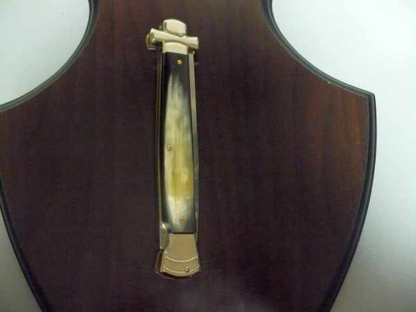 Italian stiletto - AGA Campolin - maltese / crociato - 28cm -corno di bufalo brasiliano / brazilian buffalo horn - 1