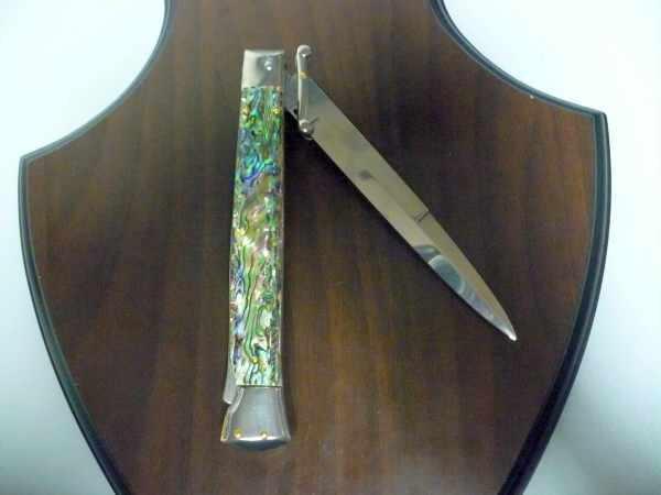 Swinguard Frank Beltrame - italian stiletto 28 cm - abalone - baionetta -  FB 550/96B - 3