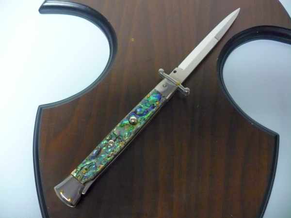 Swinguard Frank Beltrame - italian stiletto 28 cm - abalone - baionetta -  FB 550/96B - 3