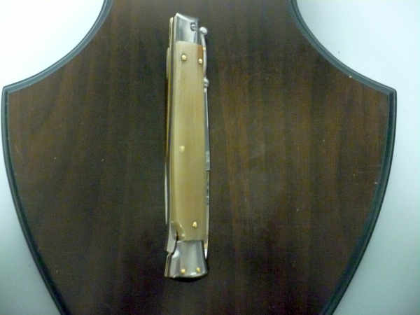 Swinguard Frank Beltrame - italian stiletto 28 cm - punta di corno di bufalo chiaro - lama baionetta  FB 550/48 - 3