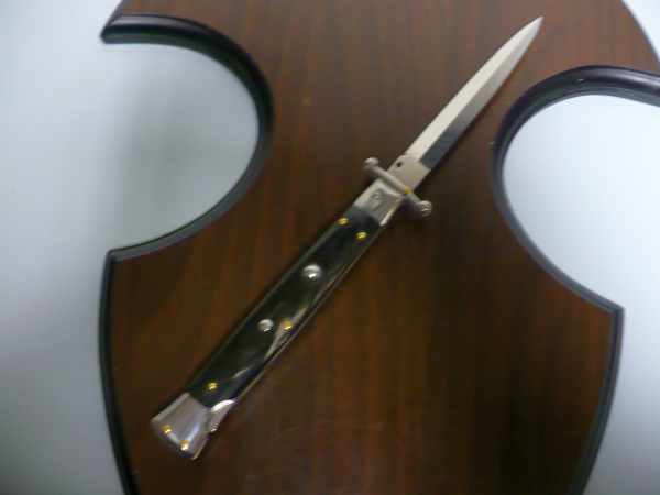 Swinguard Frank Beltrame - italian stiletto 28 cm -bufalo scuro , baionetta- FB 550/58B - 7