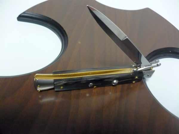 Swinguard Frank Beltrame - italian stiletto 28 cm -bufalo scuro , baionetta - FB 550/58B - 8