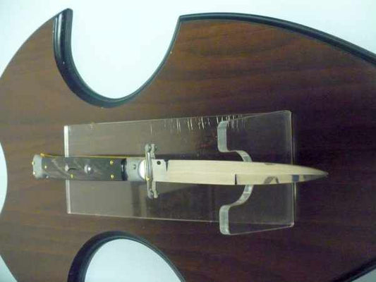 Swinguard Frank Beltrame - italian stiletto 28 cm - corno di bufalo scuro , baionetta -FB 28/58B - 7