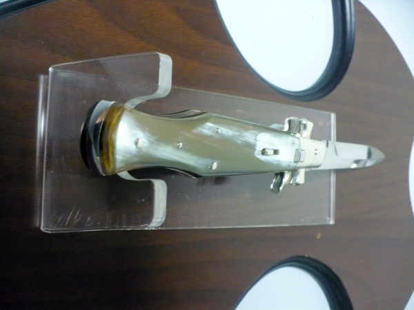 Black Widow  A.G.A. Campolin - italian stiletto 28 cm con guardia a croce maltese - bufalo chiaro