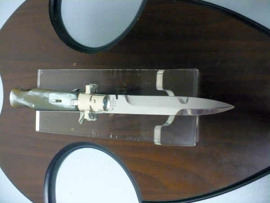 Black Widow  A.G.A. Campolin - italian stiletto 28 cm con guardia a croce maltese - bufalo chiaro