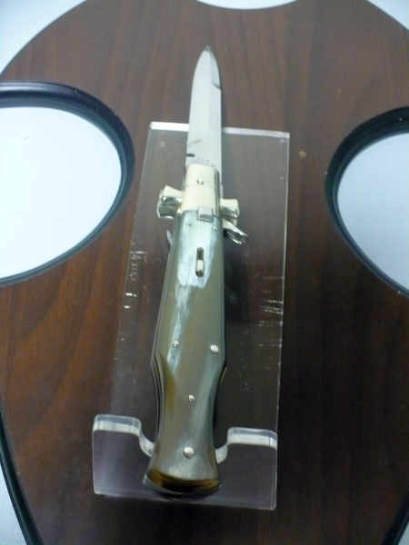 Black Widow  A.G.A. Campolin - italian stiletto 28 cm con guardia a croce maltese - bufalo chiaro