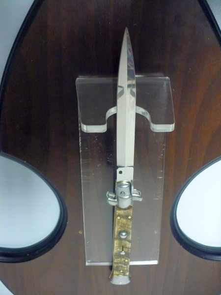 Frank Beltrame , italian stiletto - 28 cm , corno di ariete - lama dagger , modello FB 28/89D - 1