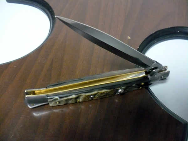 Frank Beltrame , italian stiletto - 28 cm , corno di ariete - lama dagger , modello FB 28/89D - 1