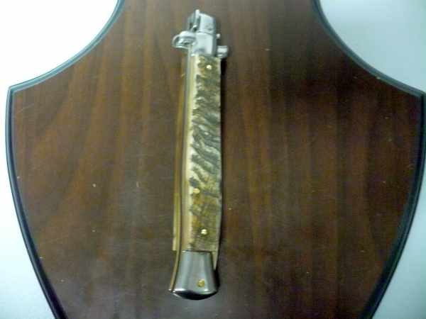 Frank Beltrame , italian stiletto - 28 cm , corno di ariete - lama dagger , modello FB 28/89D - 1