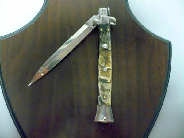 Frank Beltrame , italian stiletto - 28 cm , corno di ariete - lama dagger , modello FB 28/89D - 1