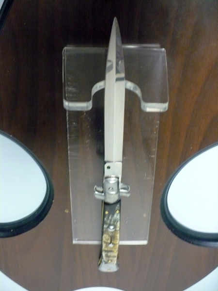 Frank Beltrame , italian stiletto - 28 cm , corno di ariete - lama dagger , modello FB 28/89D - 1