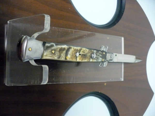 Frank Beltrame , italian stiletto - 28 cm , corno di ariete - lama dagger , modello FB 28/89D - 1