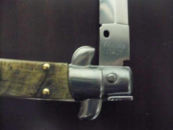 Frank Beltrame , italian stiletto - 28 cm , corno di ariete - lama dagger , modello FB 28/89D - 1