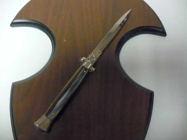 Frank Beltrame italian stiletto -28 cm imitazione di corno di bufalo -dagger -modello FB 28/81D - 5