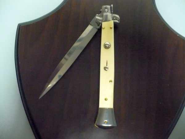 FRANK BELTRAME , italian stiletto - 28 cm , osso di bufalo, dagger, modello FB 28/97D -4