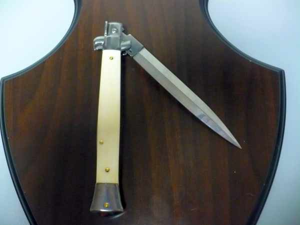 FRANK BELTRAME , italian stiletto - 28 cm , osso di bufalo, dagger, modello FB 28/97D -4