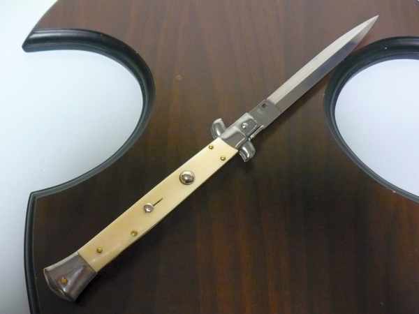 FRANK BELTRAME , italian stiletto - 28 cm , osso di bufalo, dagger, modello FB 28/97D -4