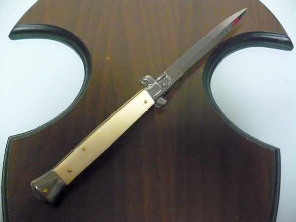 FRANK BELTRAME , italian stiletto - 28 cm , osso di bufalo, dagger, modello FB 28/97D -4