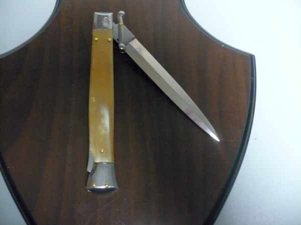 Swinguard Frank Beltrame - italian stiletto 28 cm -bufalo chiaro , lama dagger -FB 550/48D - 10