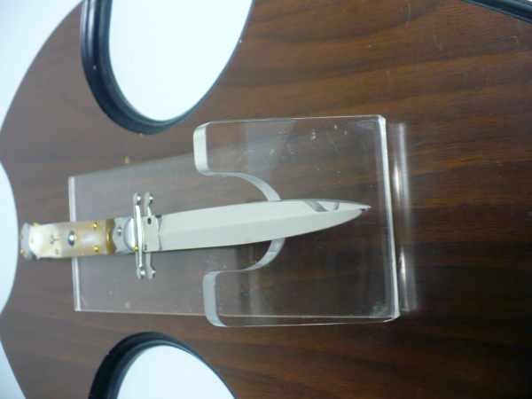 Swinguard Frank Beltrame - italian stiletto 28 cm -bufalo chiaro , lama dagger -FB 550/48D - 10