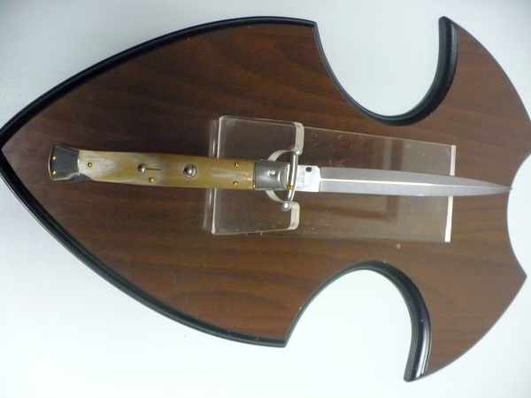 Swinguard Frank Beltrame - italian stiletto 28 cm -bufalo chiaro , lama dagger -FB 550/48D - 10