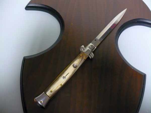 FRANK BELTRAME -italian stiletto 28 cm corno di bufalo ZEBU indiano - dagger - modello FB 28/48D-4