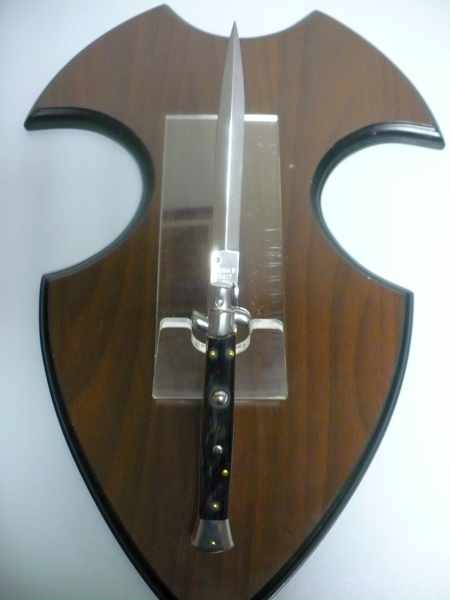 Frank Beltrame , italian stiletto , pugnale - 28 cm , corno di bufalo scuro, dagger , modello FB 28/58D - 20