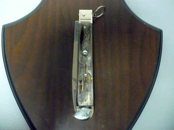 Famiglia Spadon - stiletto  falcon /28 - bufalo brasiliano - lama a swedge vecchio stile - 12