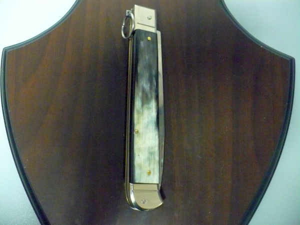 Famiglia Spadon - stiletto  falcon /28 - bufalo brasiliano - lama a swedge vecchio stile - 12