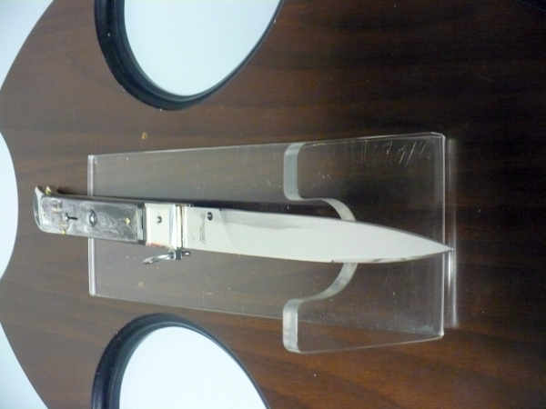 Famiglia Spadon - stiletto  falcon /28 - bufalo brasiliano - lama a swedge vecchio stile - 12