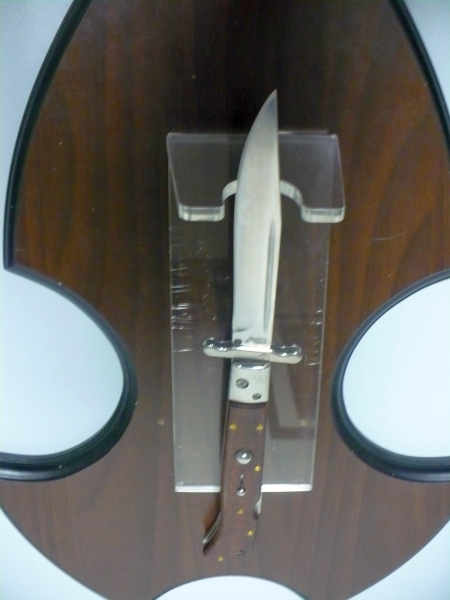 Swinguard Roma - italian stiletto, coltello a scatto,28 cm - AKC World, lama classica clip point , legno di serpente / snakewood