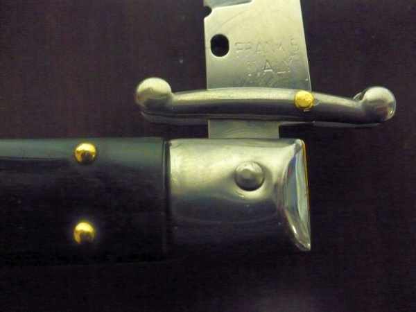 Swinguard Frank Beltrame - italian stiletto 28 cm -bufalo scuro , baionetta - FB 550/58B - 18