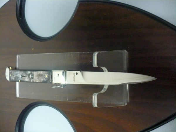 Famiglia Spadon - stiletto  falcon /28 - bufalo brasiliano - lama a swedge vecchio stile - 6