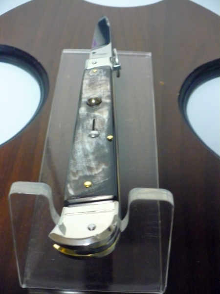 Famiglia Spadon - stiletto  falcon /28 - bufalo brasiliano - lama a swedge vecchio stile - 6